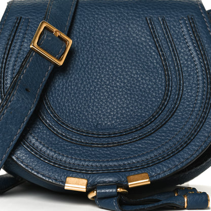 Chloe Calfskin Mini Marcie Round Crossbody Bag Royal Navy 11 of 15