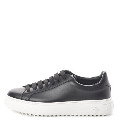 Louis Vuitton Calfskin Time Out Sneakers 36.5 Black 1 of 7