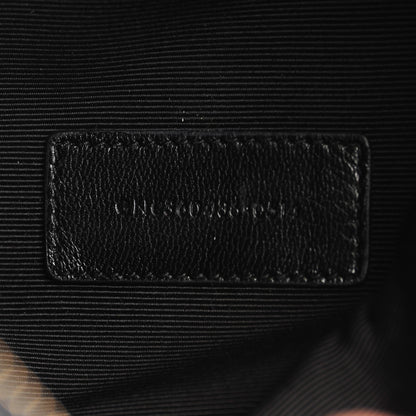 Saint Laurent Calfskin Zipped Heart Clutch Red Black 6 of 7