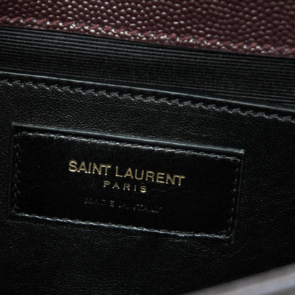 Saint Laurent Grain De Poudre Classic Kate Monogram Clutch Amaranto 6 of 6