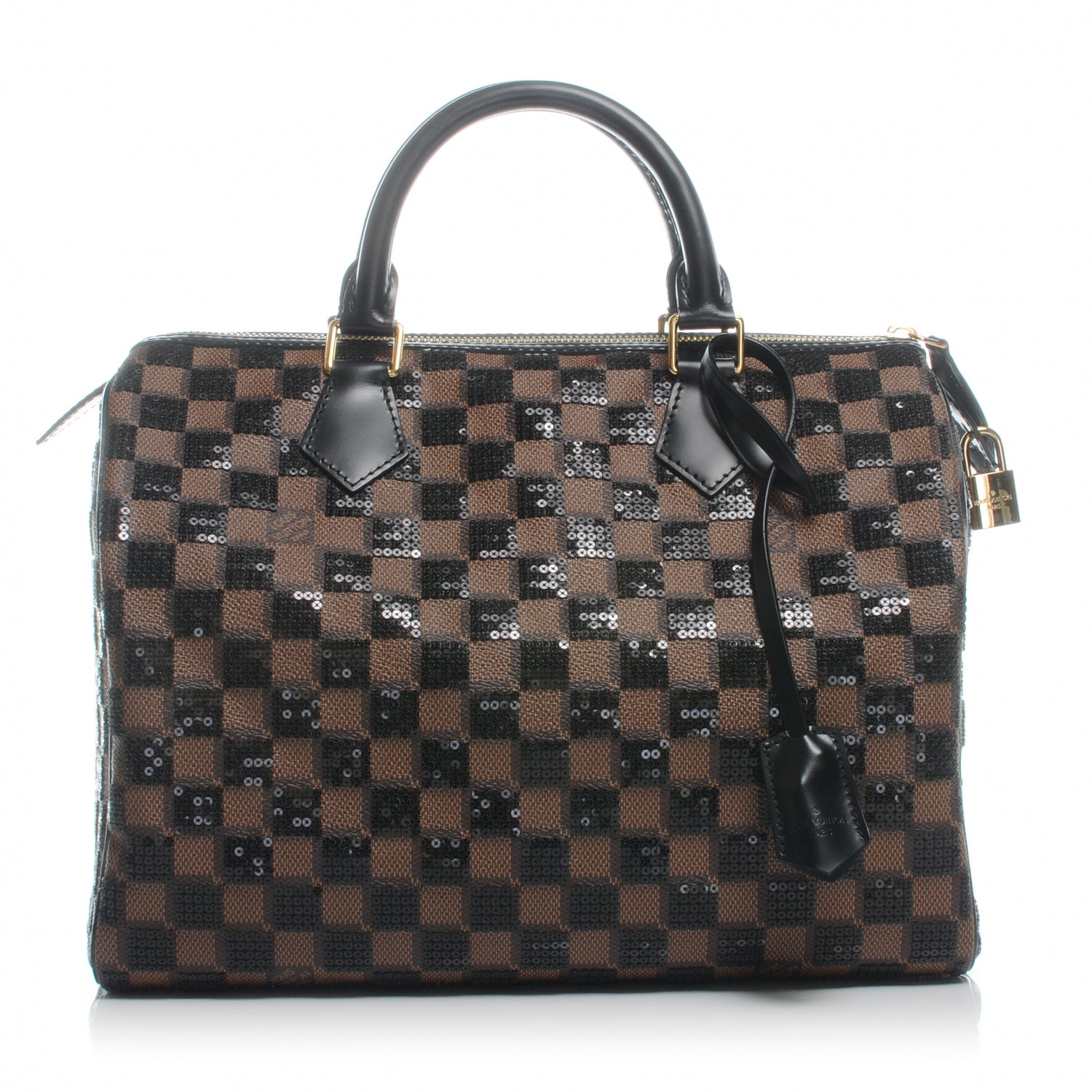 Louis Vuitton Damier Paillettes Speedy 30 Black 1 of 8
