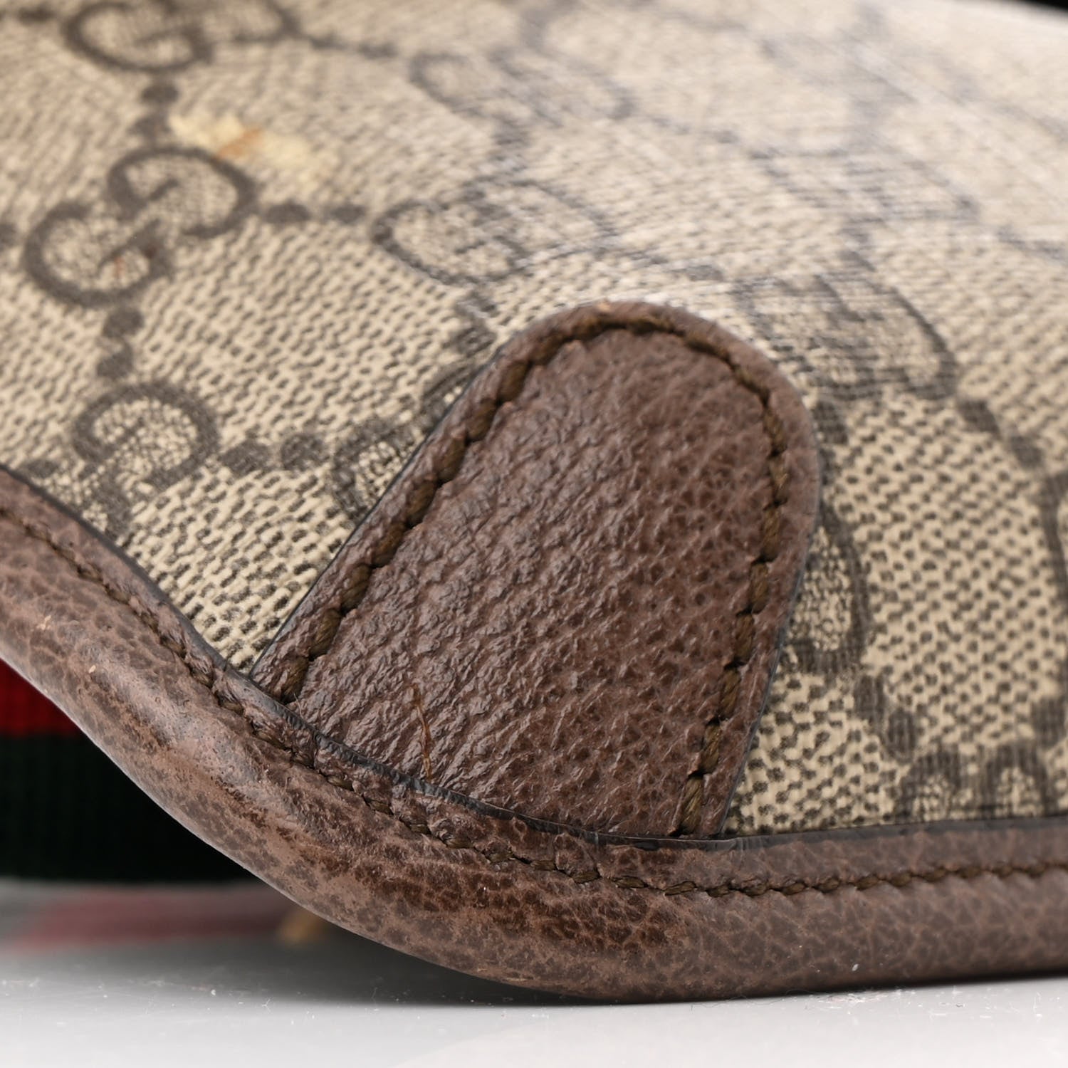 Gucci GG Supreme Monogram Neo Vintage Web Belt Bag Brown 9 of 11
