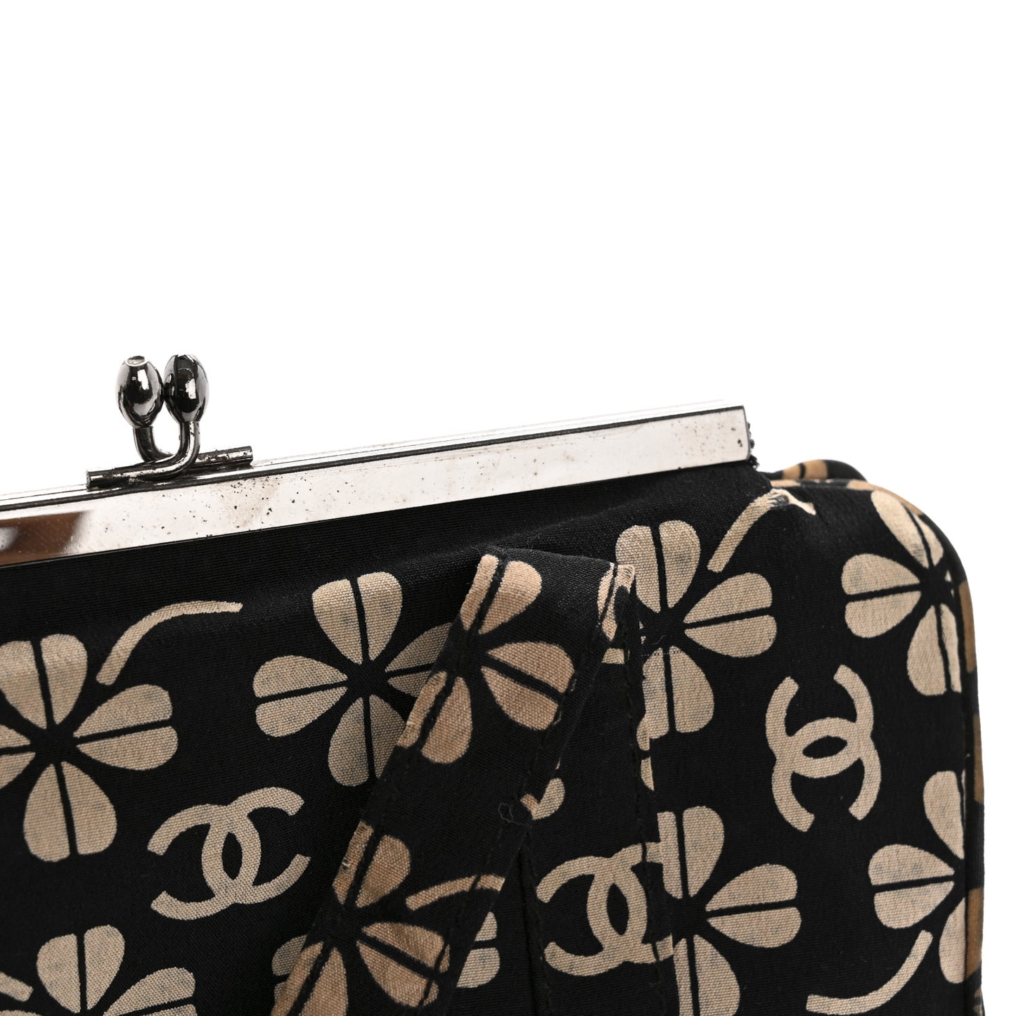 Canvas CC Clover Clutch Black