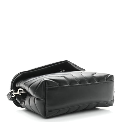 Saint Laurent Calfskin Y Quilted Monogram Toy Loulou Crossbody Bag Black 4 of 11