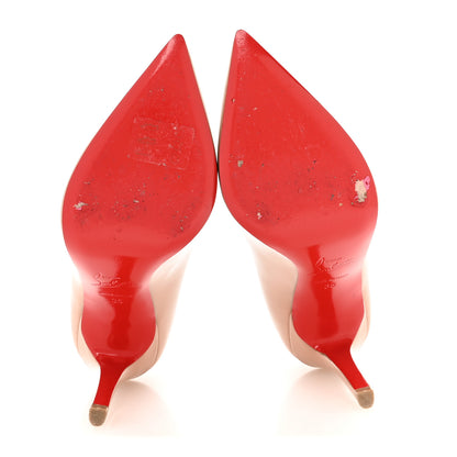 Christian Louboutin Patent Pigalle 100 Pumps 35 Nude 6 of 8