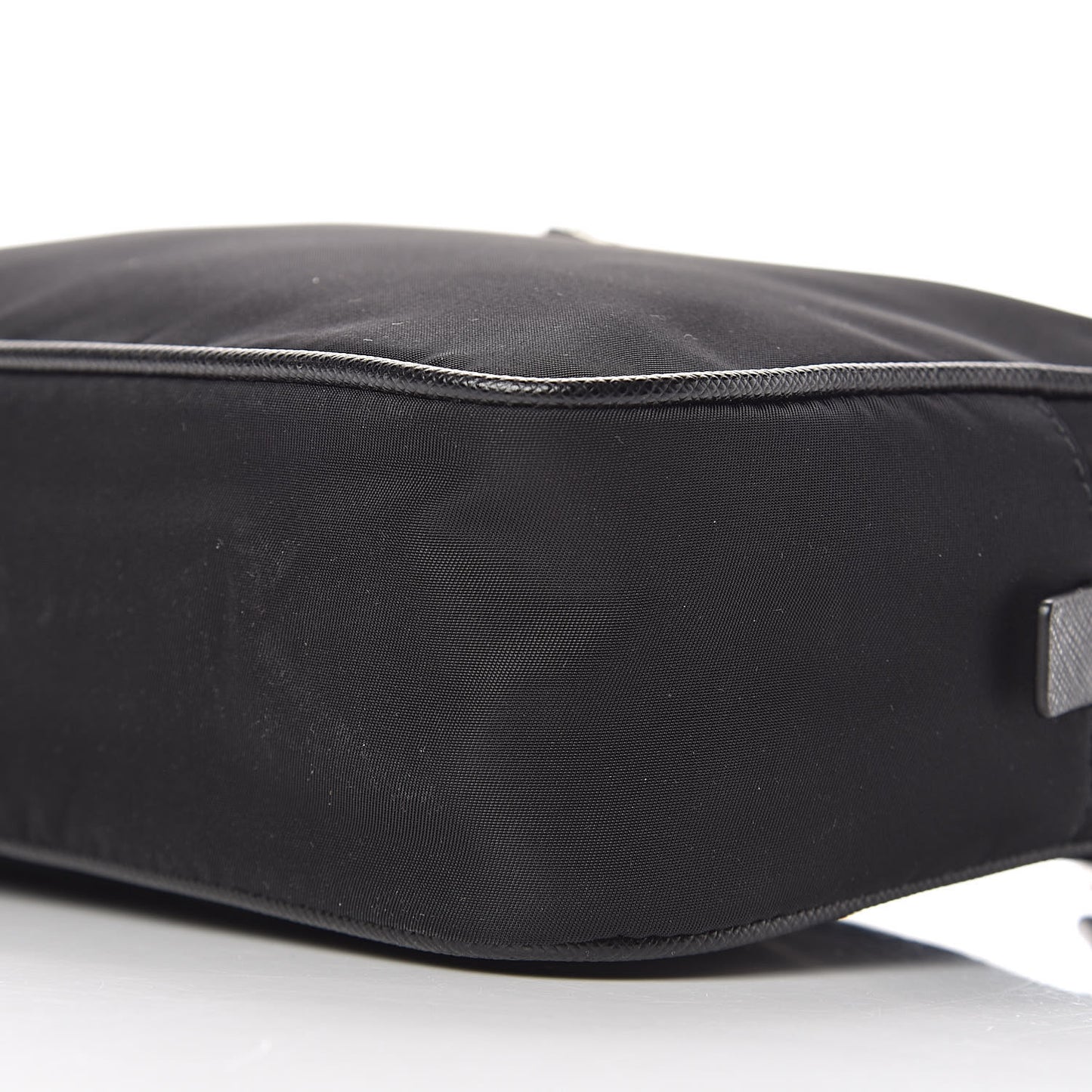 Tessuto Nylon Saffiano Wristlet Black