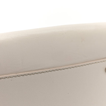 Chanel Caviar Medium Studded Deauville Tote White 15 of 15