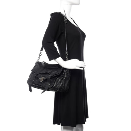 Proenza Schouler Lambskin PS1 Medium Satchel Black 2 of 12
