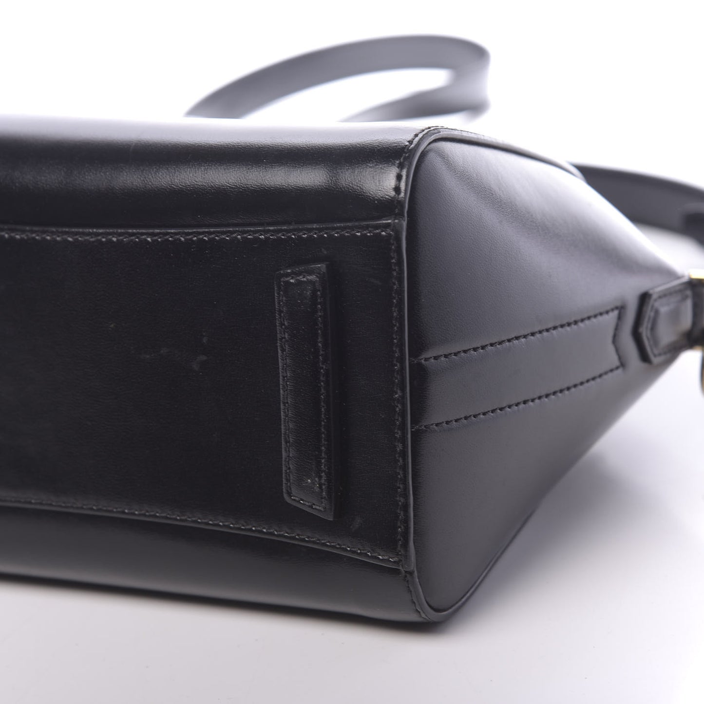 Shiny Lord Calfskin Mini Antigona Black