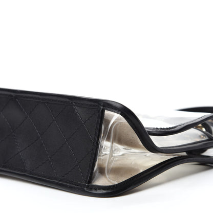 Chanel Lambskin PVC Medium Coco Sand Flap Black 7 of 10
