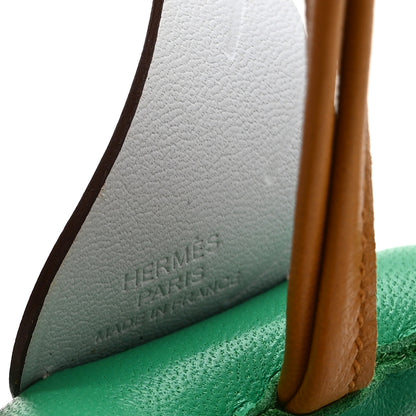 Hermes Milo Lambskin Grigri Rodeo Pegase Horse Bag Charm PM Menthe Sesame Bleu Brume 3 of 5