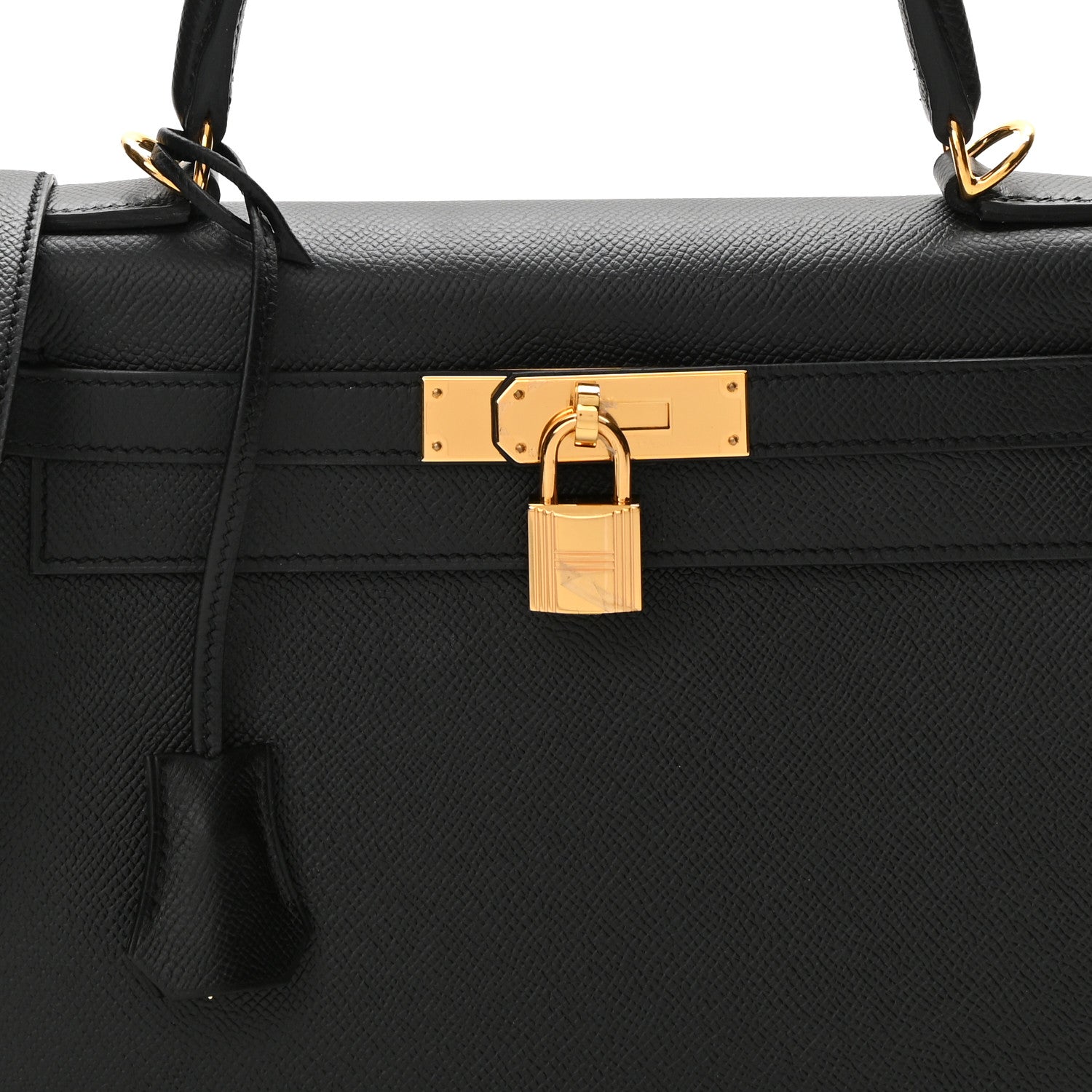 Hermes Epsom Kelly Sellier 28 Black 7 of 11