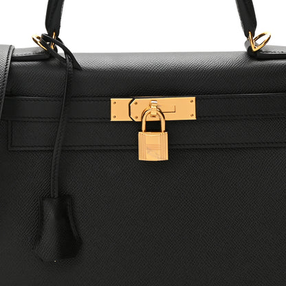 Hermes Epsom Kelly Sellier 28 Black 7 of 11