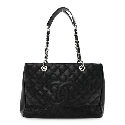 Chanel Caviar Quilted Grand Shopping Tote GST Black 1 of 10