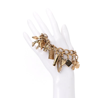 Chanel Metal Charm Bracelet Gold 2 of 5