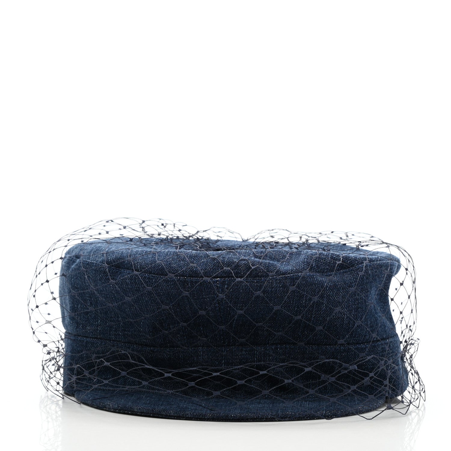 Christian Dior Denim Arty Veil Cap 58 Blue 3 of 10