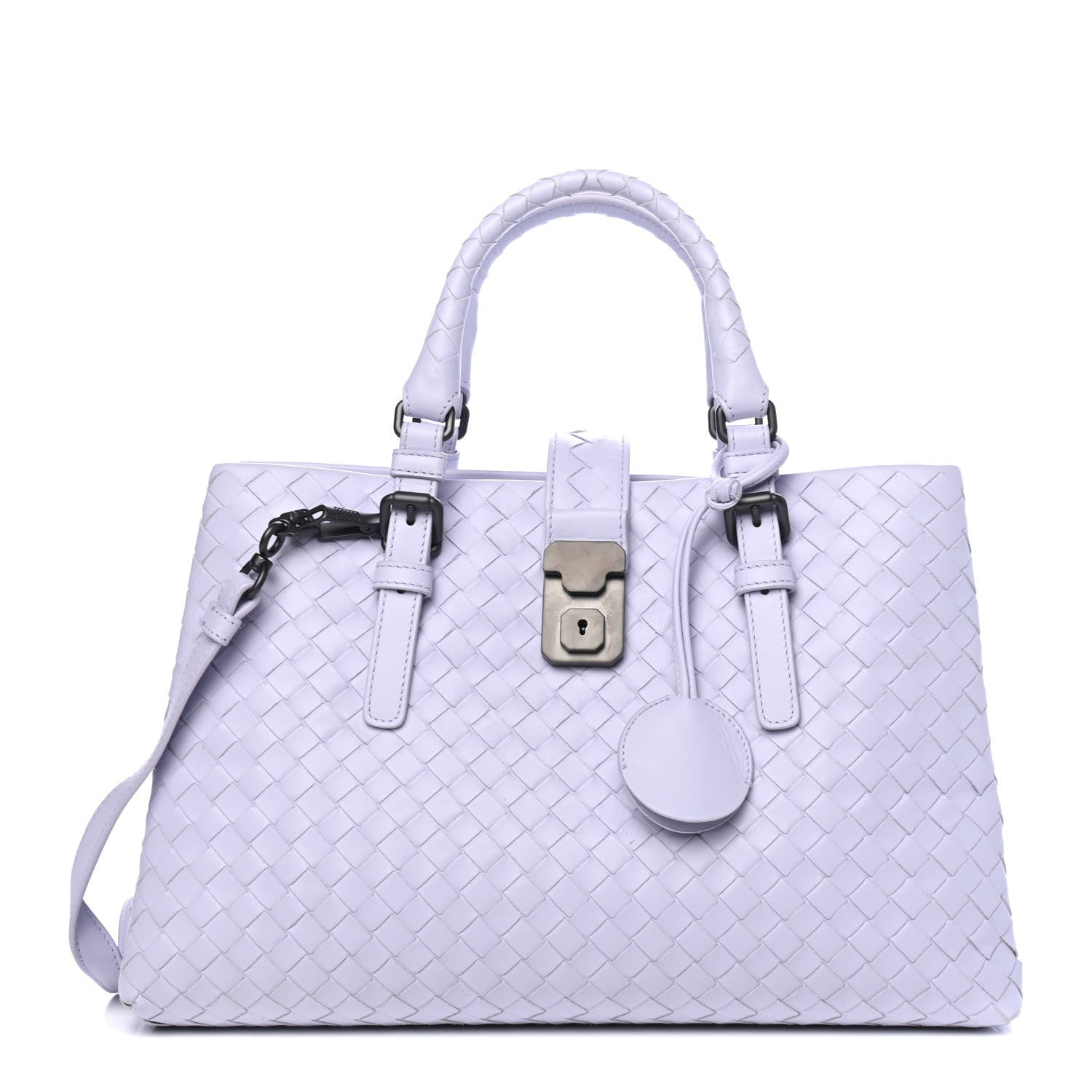 Bottega Veneta Light Calf Intrecciato Small Roma Oyster Lilac 1 of 4