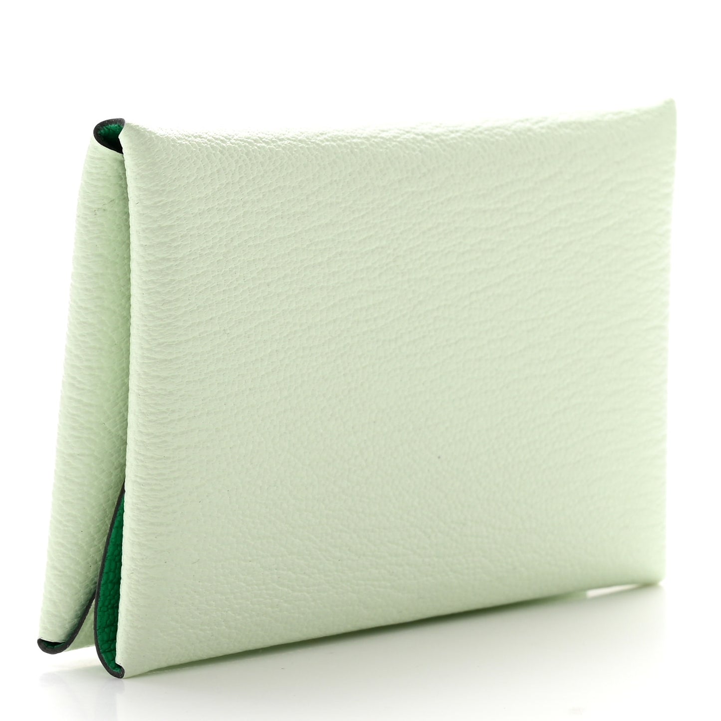 Chevre Mysore Verso Calvi Duo Card Case Vert Fizz Menthe