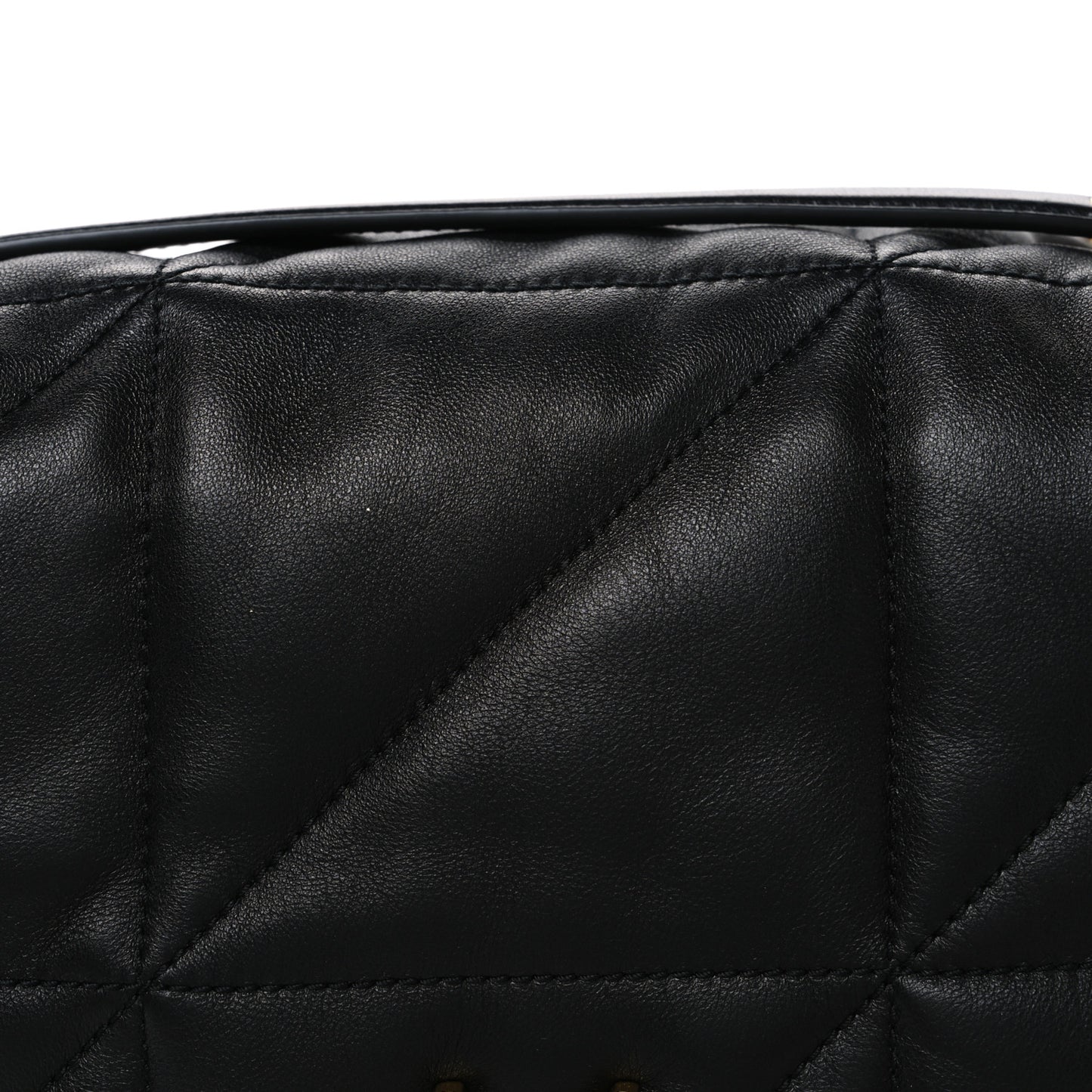 Lambskin Matelasse Monogram Medium Jamie 4.3 Black