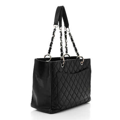 Chanel Caviar Quilted Grand Shopping Tote GST Black 3 of 14