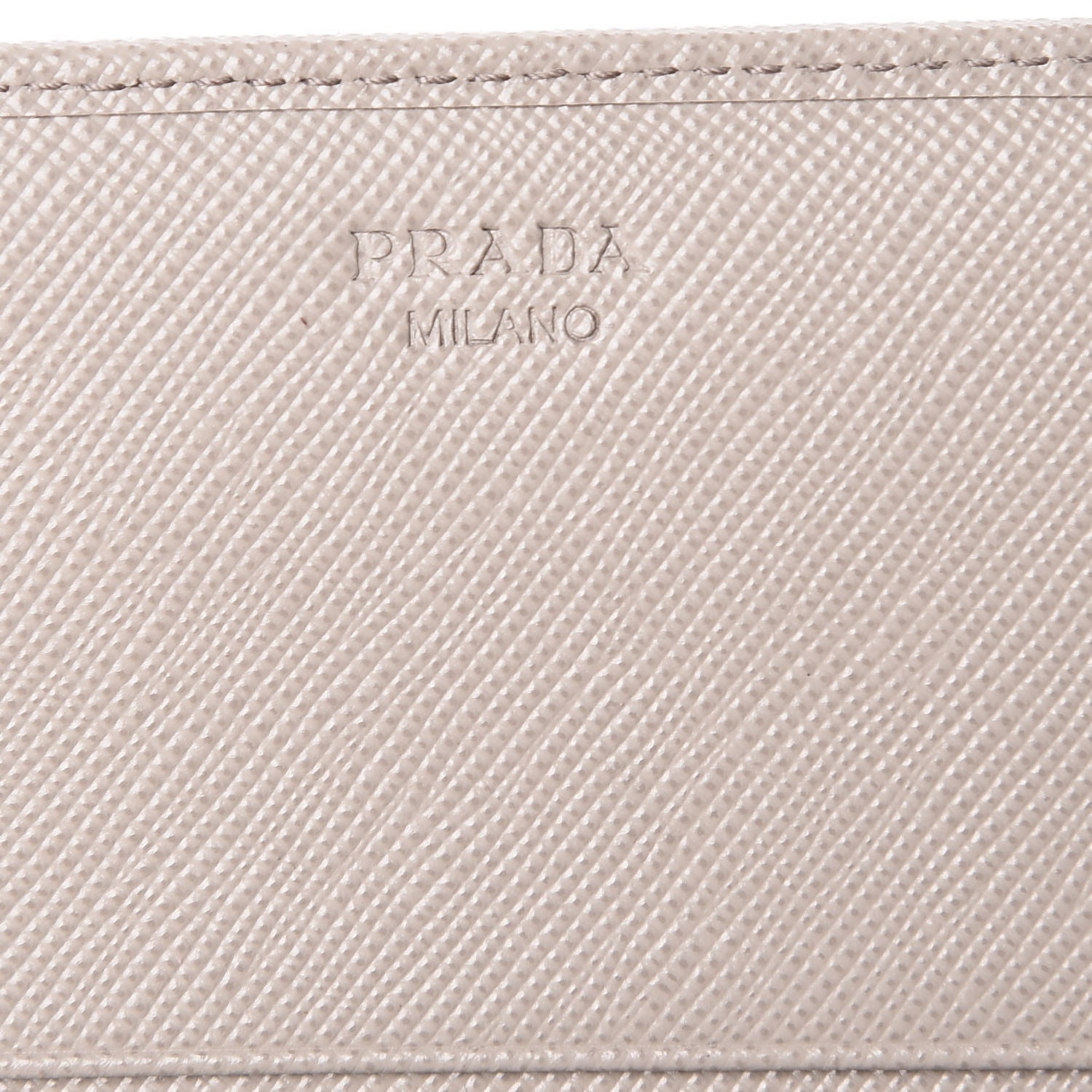 Prada Saffiano Metal Continental Flap Wallet Pomice 6 of 9