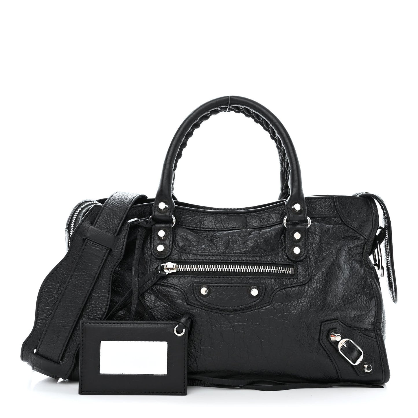 Agneau Classic Silver Hardware S City Black