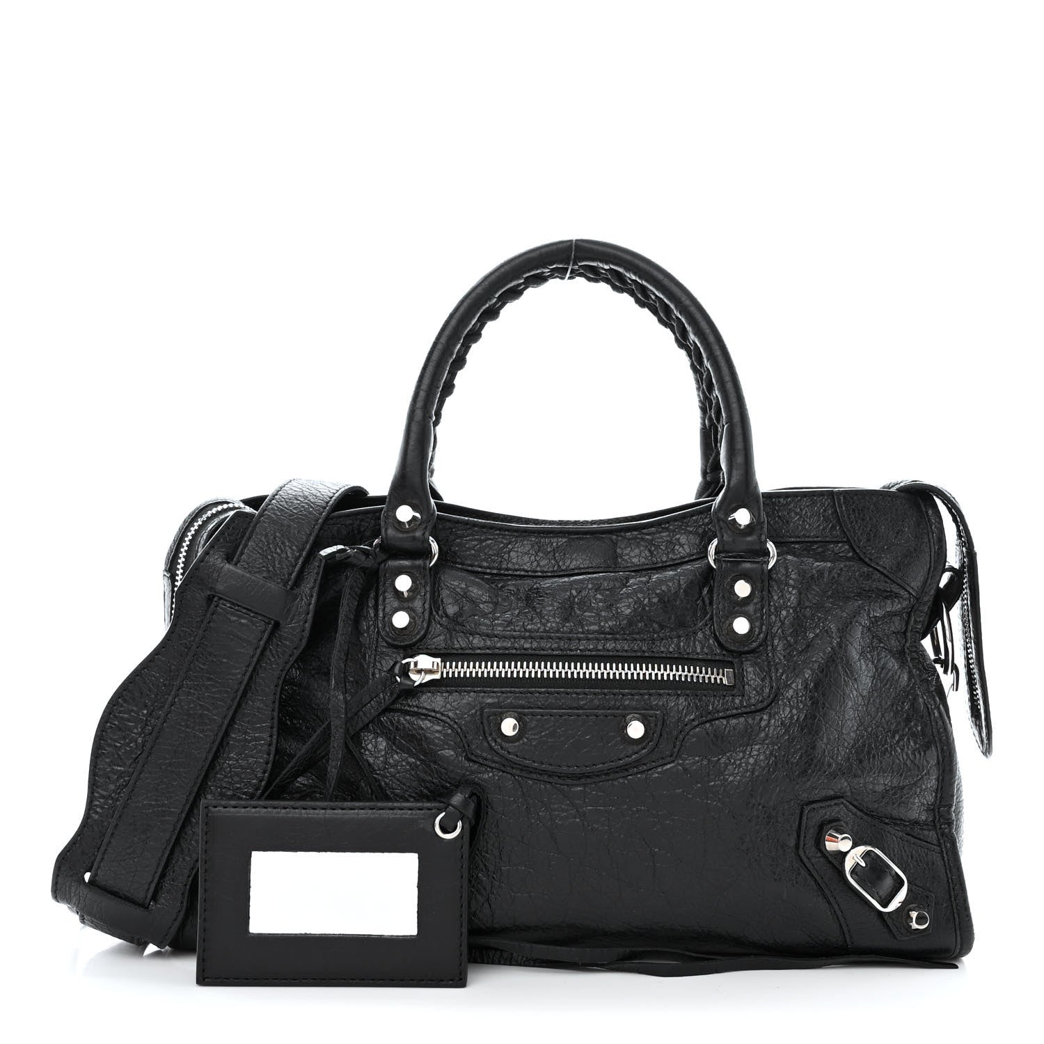 Balenciaga Agneau Classic Silver Hardware S City Black 1 of 10