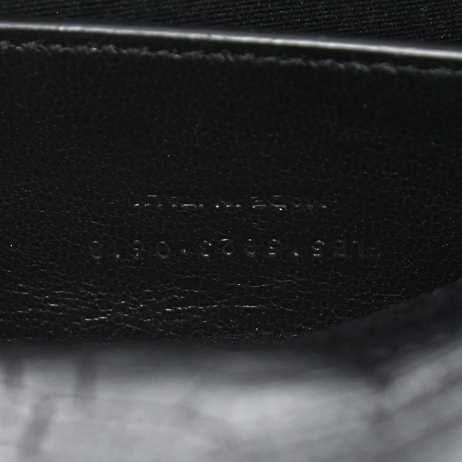 Saint Laurent Calfskin Crocodile Embossed Monogram Medium Sunset Black 6 of 10