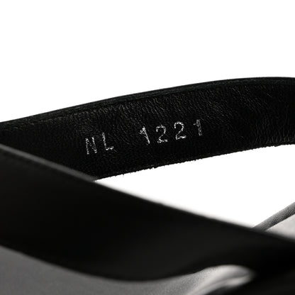 Louis Vuitton Calfskin Signature Thong Sandal 40 Black 8 of 9