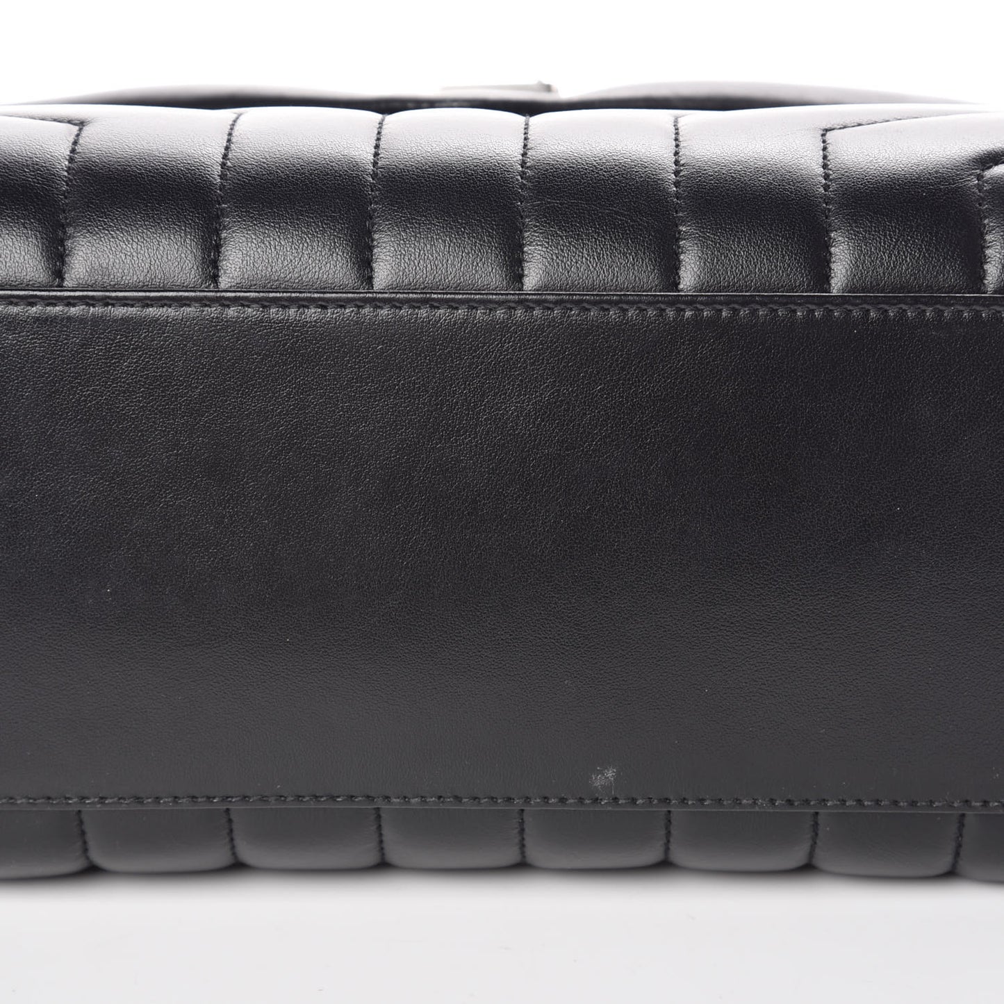 Calfskin Y Quilted Monogram Medium Loulou Chain Satchel Black