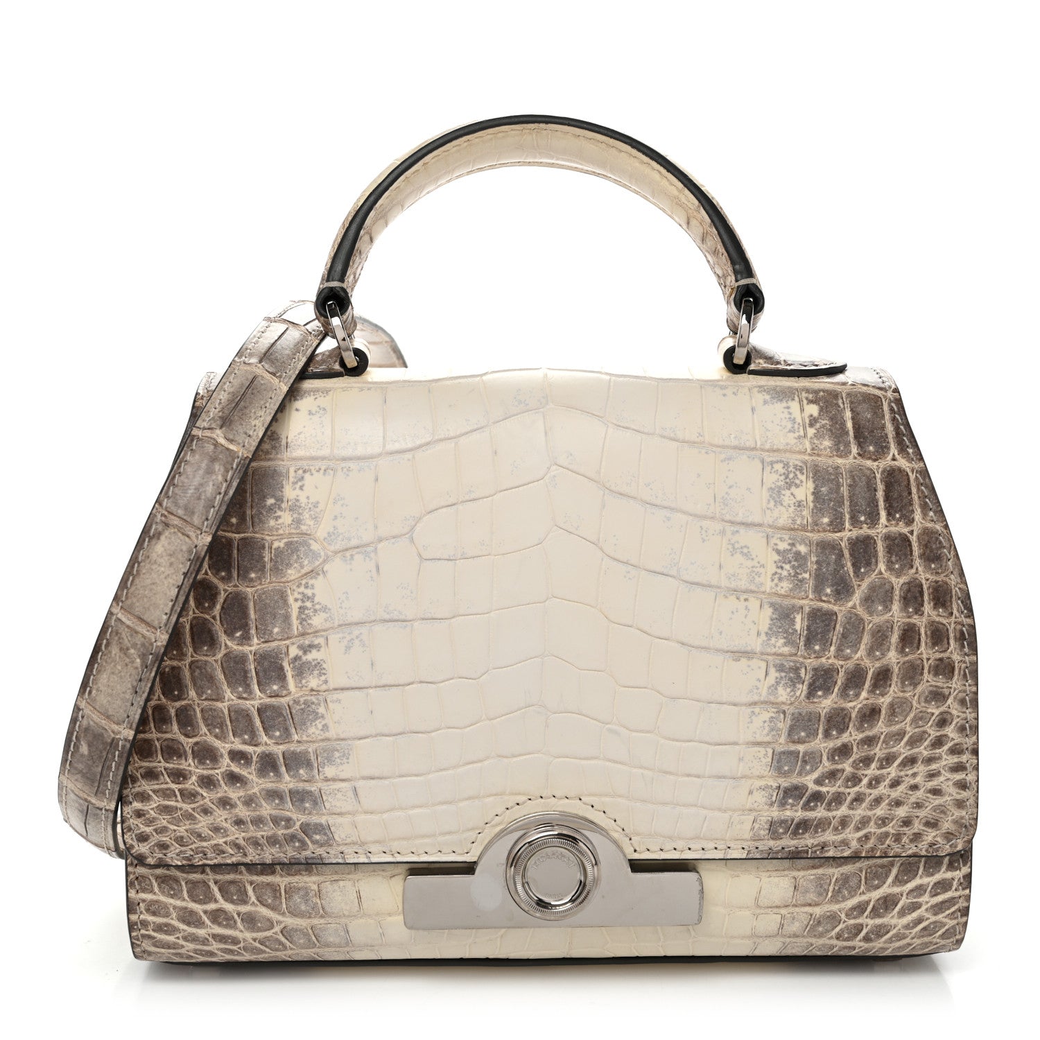 Moynat Niloticus Crocodile Himalaya Rejane BB White 1 of 9