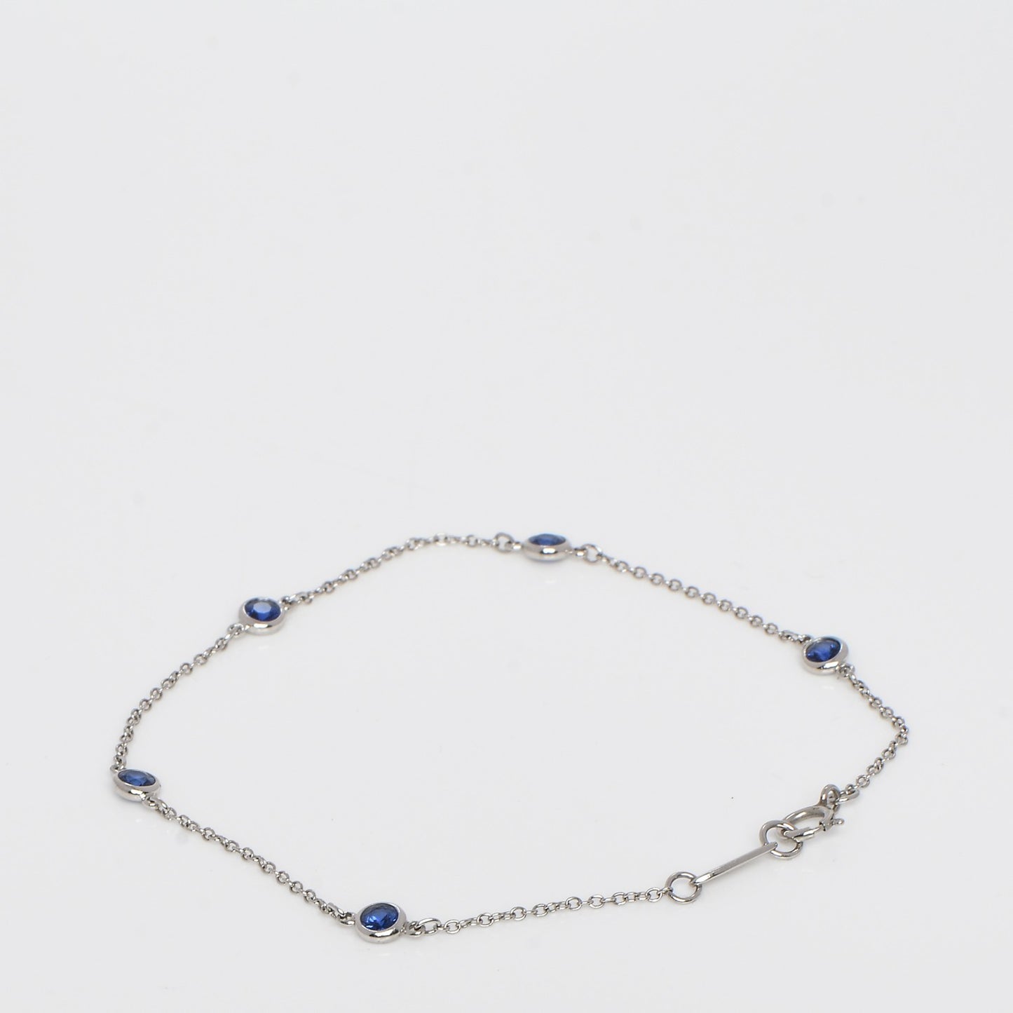 Platinum Blue Sapphire Elsa Peretti Color By The Yard Bracelet