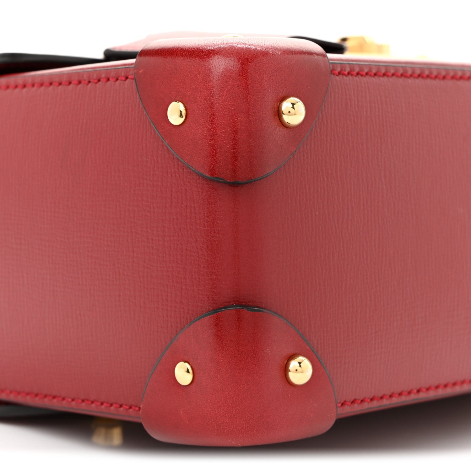 Gucci Azalea Calfskin Small Padlock Bamboo Shoulder Bag Romantic