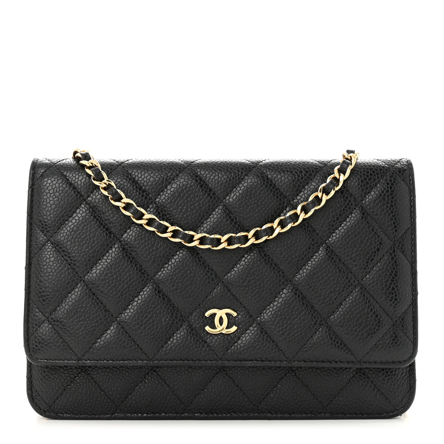 Chanel Caviar Quilted Wallet On Chain WOC Black 1 of 14