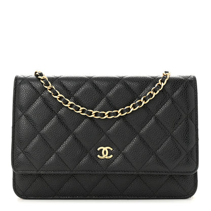 Chanel Caviar Quilted Wallet On Chain WOC Black 1 of 14