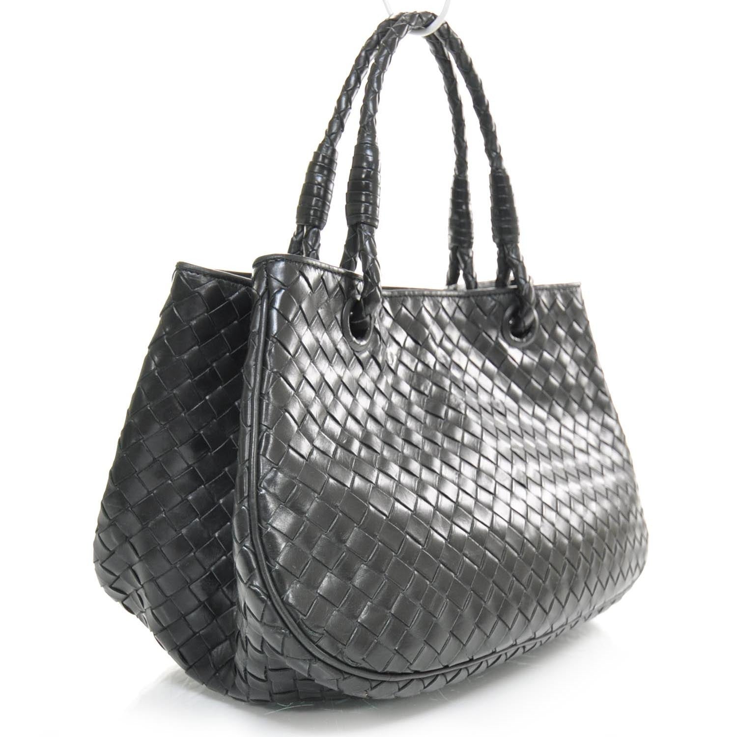 Bottega Veneta Nappa Intrecciato Handbag Nero Black 2 of 11
