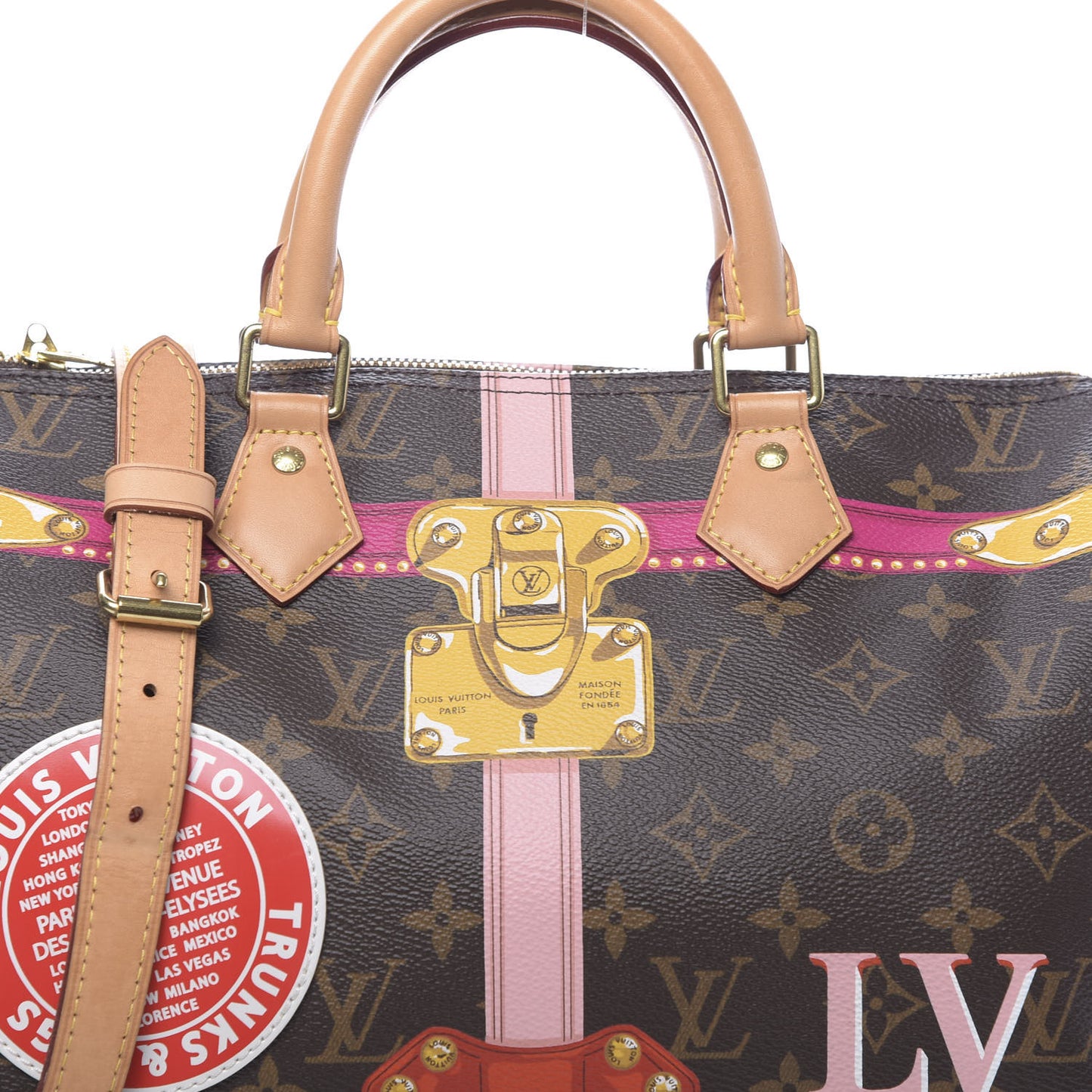 Monogram Summer Trunks Speedy Bandouliere 30