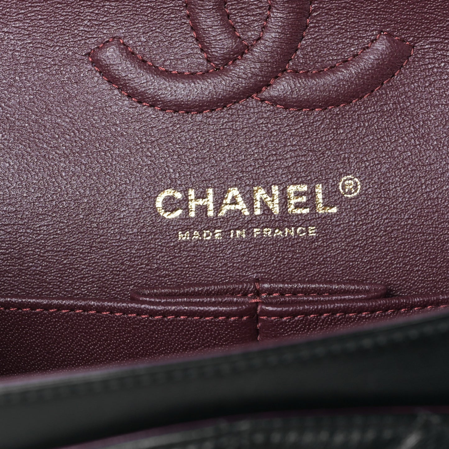 Lambskin Quilted Small Double Flap Black