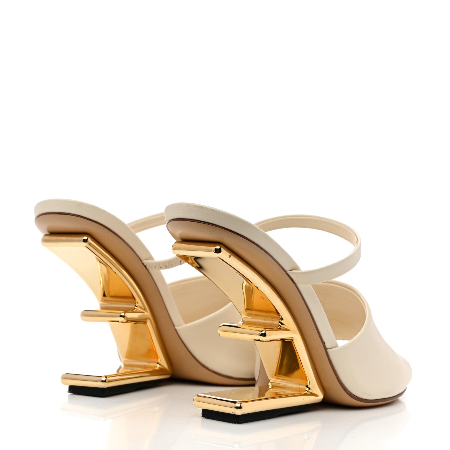 Fendi Vitello Fendi First 95mm Slide Sandals 36 Connecticut