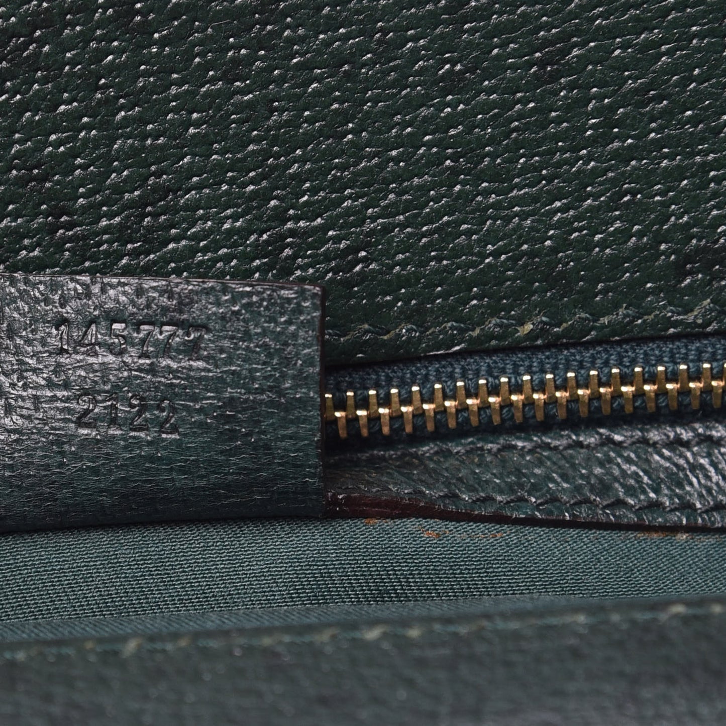 Velvet Horsebit Embossed Large Punch Top Handle Tote Green