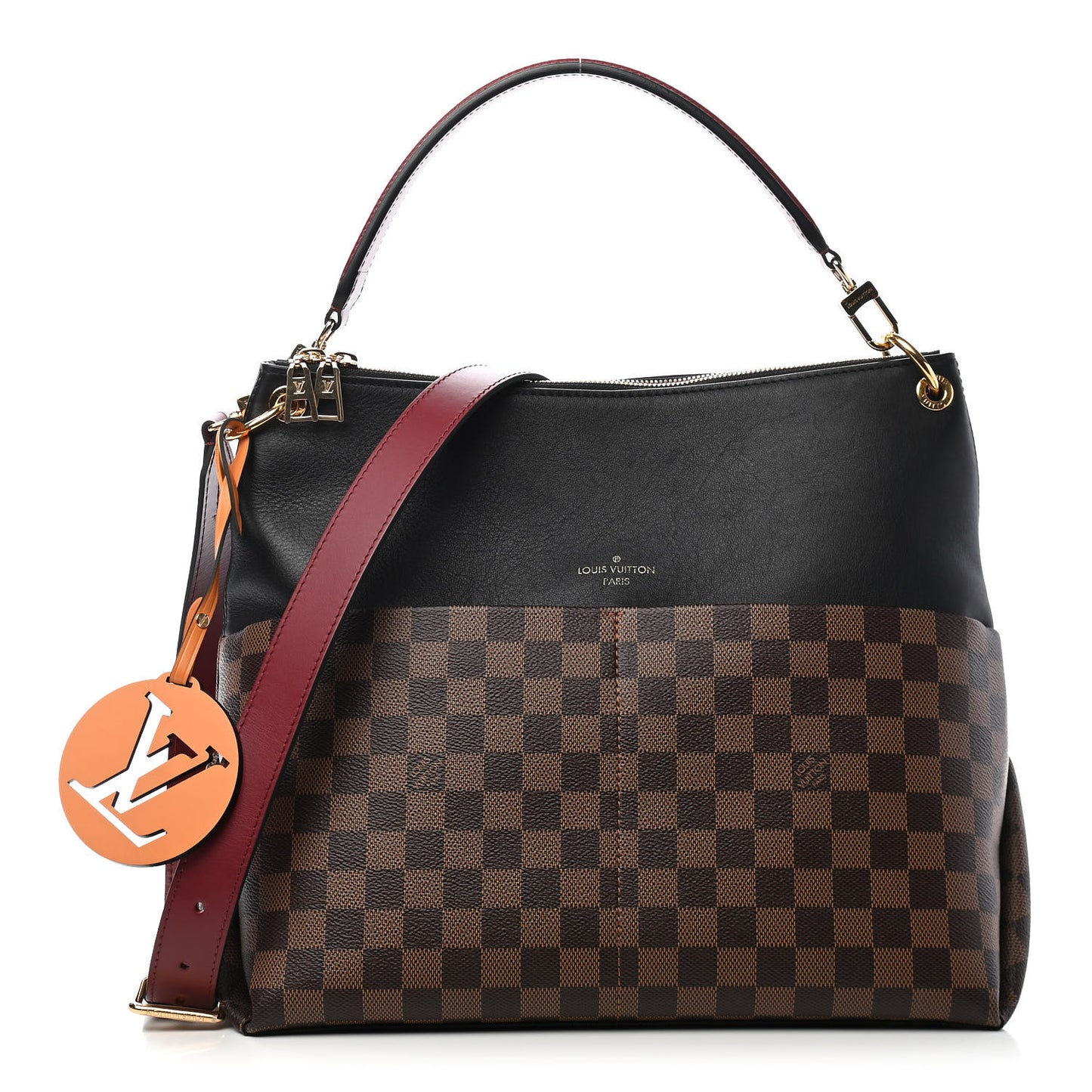 Damier Ebene Calfskin Maida Black