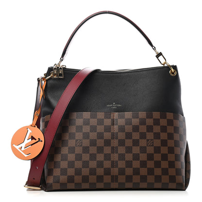 Louis Vuitton Damier Ebene Calfskin Maida Black 1 of 6
