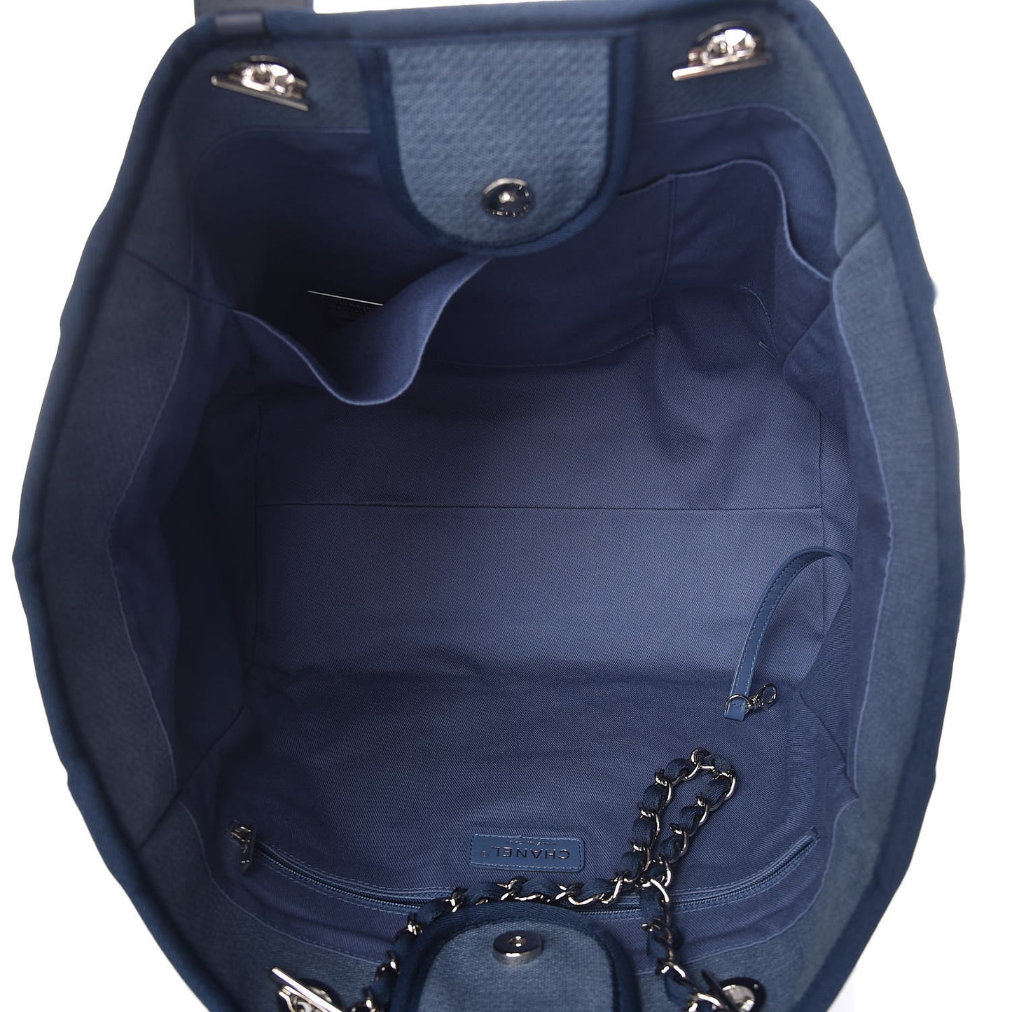 Canvas Large Deauville Tote Blue