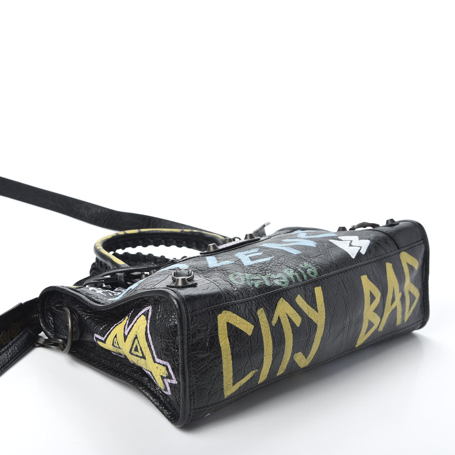 Agneau Graffiti All Over Classic Hardware S City Black Multicolor