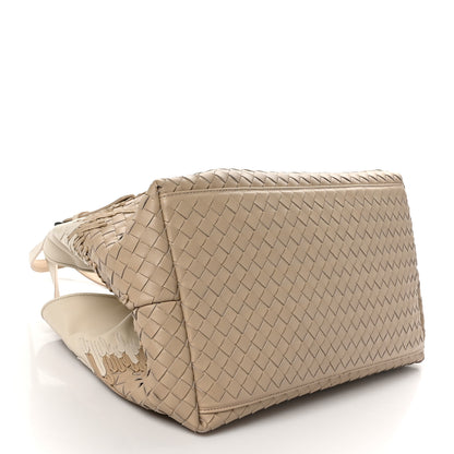 Bottega Veneta Nappa Intrecciato Medium Flow Wave Tote Mink Mist 4 of 10