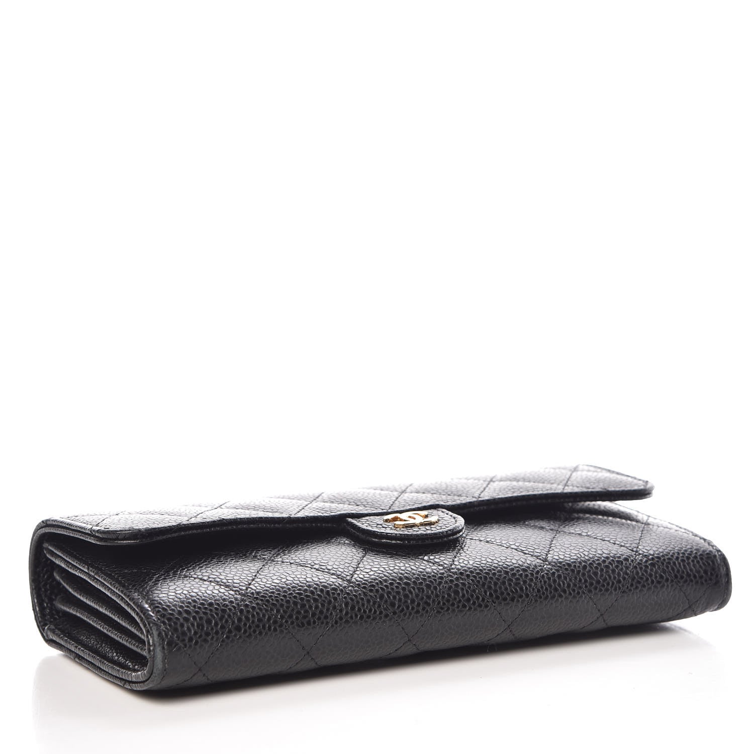 Chanel Caviar Quilted Large Flap Wallet Black 4 of 11
