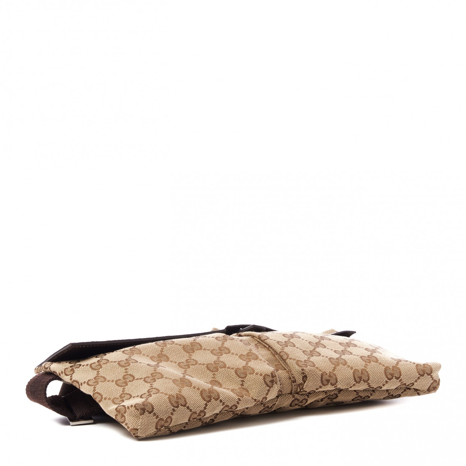 Gucci GG Monogram Double Pocket Belt Bag Dark Brown 4 of 8