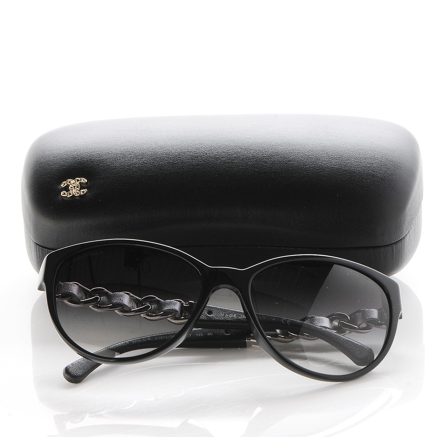 Chanel Butterfly Chain Sunglasses 5215-Q Black 9 of 9