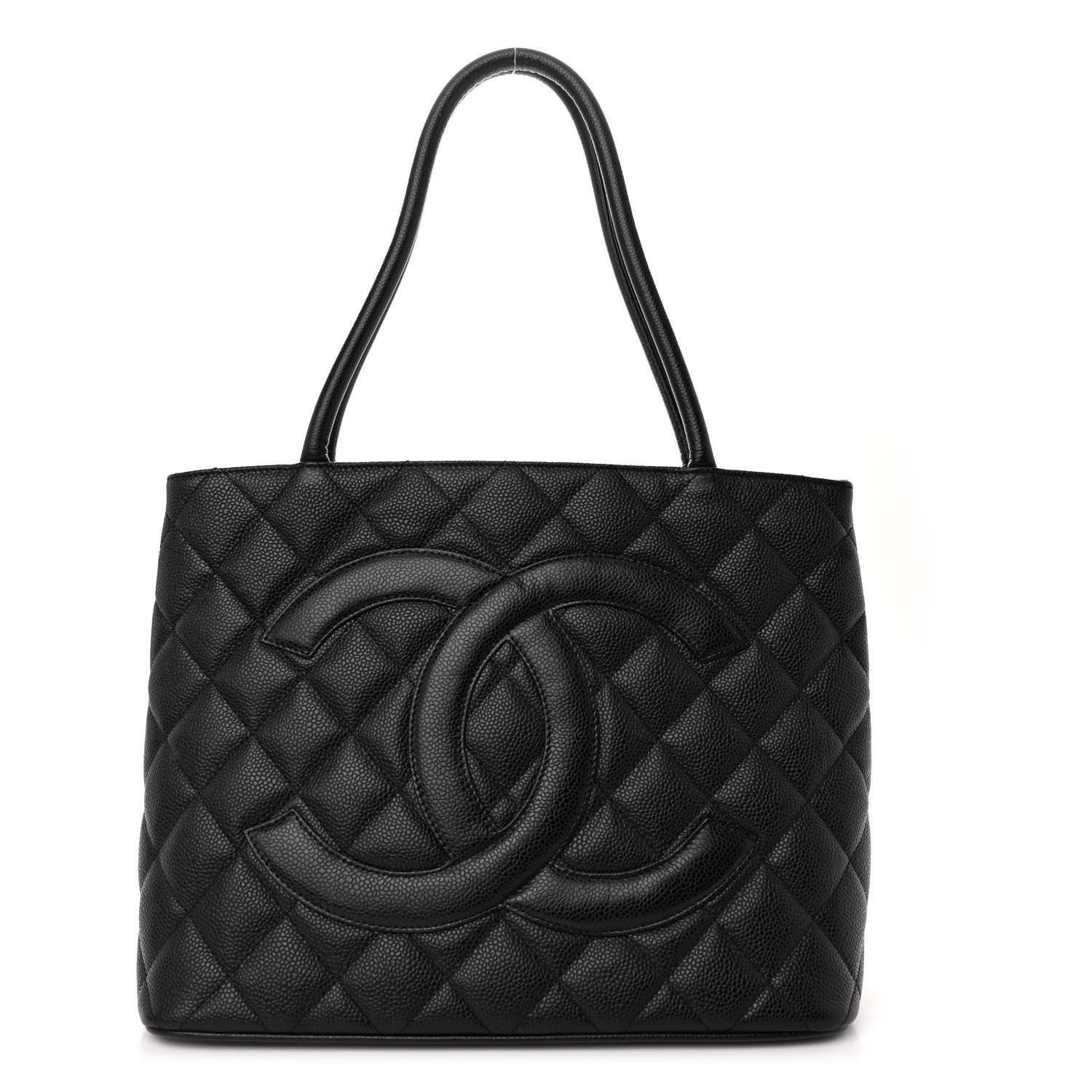 Chanel Caviar Quilted Medallion Tote Black 1 of 10