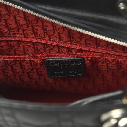 Christian Dior Lambskin Cannage Large Lady Dior Black 8 of 10